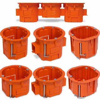 Hohlwanddose Schalterdose Gertedose Abzweigdose Trockenbau 1, 5, 20, 50 Pack 1 Unterputzdose PK-60/60GU