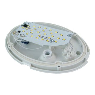 LED Kellerlampe 8W IP54 weiß schwarz oval 4000K 580lm Schiffsarmatur Decken