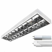 LED Rasterleuchte 4x60cm 2x60cm 2x120cm T8  Anbau...