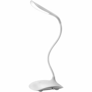 LED Tischleuchte dimmbar Schreibtischlampe Lampe Büro Weiß Flexible Akku RGB