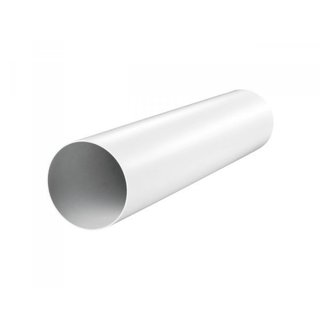 Rundrohrsystem Bindeglieder Halter Lftungsrohr Kniestck T-Stck Reduktion PVC 125 mm Lftungsrohr 0,5m