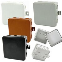 Abzweigdose V7 Set 10 Stck Verteilerkasten IP54 Schwarz...