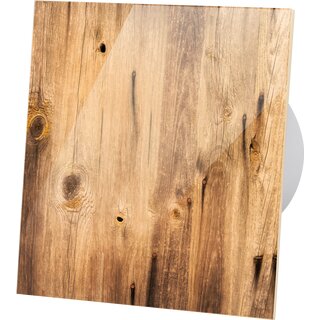 Leiser Badlfter Feuchtesensor (HS)  100mm Holz Glas, Kugellager, Geruscharm, geringer Energieverbrauch, fr Bad sowie Kche dRim