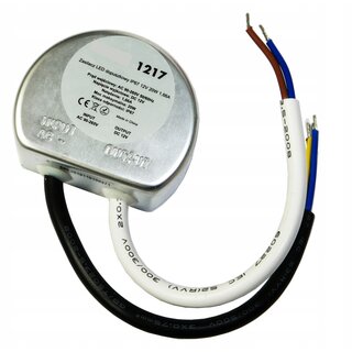 LED Trafo IP67 rund Rundnetzteil 12V/DC Treiber 25W Wasserfest IP67 Unterputzdose 12V