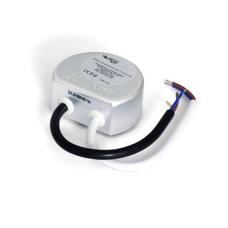 LED Trafo IP67 rund Rundnetzteil 12V/DC Treiber 25W Wasserfest IP67 Unterputzdose 12V
