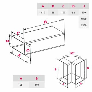 TV Kabelkanal Set 50cm | Unterputzkabelkanal, Unsichtbare Kabeldurchfhrung, Fernseher Kanal, Elektro-Installationsrohr