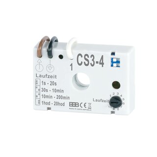 Zeitschalter CS3-4 Unterputz Nachlaufrelais ohne Nulleiter z.B. zu Ventilatoren