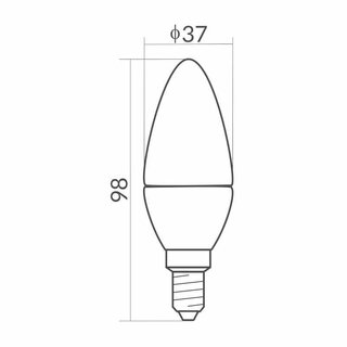 1x LED Glhbirne E14 Kerze - 5W (ersetzt ca. 40W Birne) - Kerzenlampe - 450Lumen - Kerze Lampe - Licht 3000K Warm Warmwei