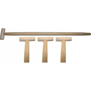 3x Set Spatenstiel Grabegabel Spatengabel Stiel Holzstiel T Griff 100cm  36 Buche Holz