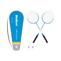 Badminton‑Set – 2 Schläger aus gehärtetem Stahl + Federball, langlebig, leicht, ideal für Garten, Strand & Freizeit