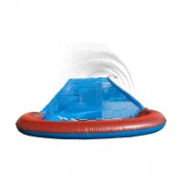 Amslight Wasserrutsche 4,88 m – Garten‑Wasserspiel für Kinder, Anschluss an Gartenschlauch, PVC, inkl. Reparatur‑Patch