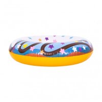 Aufblasbarer Schwimmring Donut Blau, Einhorn – 90 cm, farbig, langlebiges PVC, ideal für Pool, Strand & Sommer