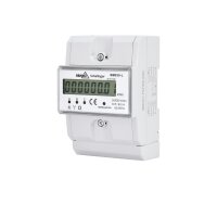 3 Phasen Energiezähler 5 80A Mechanischer Drehstrom Stromindikator Robuster Ferraris Zähler DIN Schiene TH35 Präzise Verbrauchsmessung