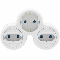Amslight 3-fach Steckdosenadapter mit Kindersicherung...