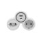 2-Fach Steckdosenadapter mit USB-A USB-C und Kinderschutz Weiß-Grau Schuko Euro