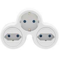Set 3-fach Steckdosenverteiler mit Kindersicherung 16A...