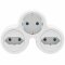 Set 3-fach Steckdosenverteiler mit Kindersicherung 16A 3680W Schuko Euro + Steckdosenadapter