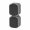 B2 Serie IP54 Feuchtraum Aufputz Steckdose Grau‑Schwarz Schuko 1/2/3‑fach mit Ein/Aus‑Schalter,Spritzwassergeschützt, VDE