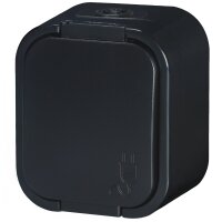 B2 Serie IP54 Aufputz Steckdose Schwarz, VDE, Steckdose...