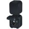 B2 Serie IP54 Aufputz Steckdose Schwarz, VDE, Doppelsteckdose vertikal, 16A, 250V, mit Klappdeckel Schuko