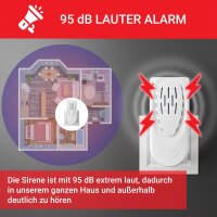 ELEKTROBOCK Pool-Alarm - Schwimmender Bewegungssensor mit 95dB Sirene | Wasser bewegt Sich - Funk-Empfänger löst Lauten Alarm aus | Einfache Installation | IP67 | für alle Pools & Aussenwasser