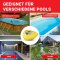 ELEKTROBOCK Pool-Alarm - Schwimmender Bewegungssensor mit 95dB Sirene | Wasser bewegt Sich - Funk-Empfänger löst Lauten Alarm aus | Einfache Installation | IP67 | für alle Pools & Aussenwasser