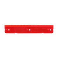 Lineal Anreißschablone für Hohlwanddosen Elektroinstallationsdosen Abzweigdosen 16cm rot