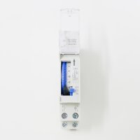 Mechanische Zeitschaltuhr DIN-Schiene 230V Analog,...