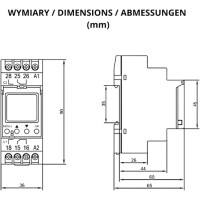 ORNO PRE-450 Zeitschaltuhr Digital Astronomisch 52 Programme 3 Menüsprachen 1 Relaisausgang und Nachtpausenfunktion White