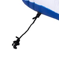 Amslight Großer Aufblasbarer Pool Liegestuhl Komfort Luftmatratze mit Rückenlehne, Robustes PVC, 207 x 105 x 71 cm