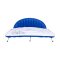 Amslight Großer Aufblasbarer Pool Liegestuhl Komfort Luftmatratze mit Rückenlehne, Robustes PVC, 207 x 105 x 71 cm