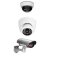 Amslight Attrappen‑Set CCTV – Dome & Tube Fake‑Kameras mit LED, Batteriebetrieben, Innen/Außen, Realistisches Design, Abschreckung für Haus, Firma & Geschäft
