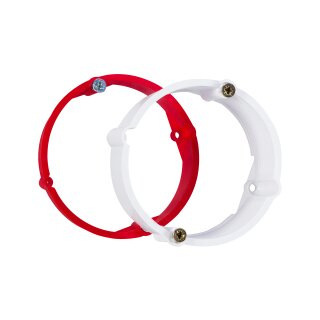 Ausgleichsring 60 mm für Unterputz- & Hohlwanddosen,Robuster Putzausgleichsring zur Anpassung von Gerätedosen Rot und Weiß 12mm-24mm