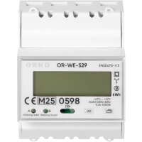 3-Phasen Energiezähler 100A mit RS-485 Modbus, MID-zertifiziert, PV-Ready für Hutschienenmontage DIN TH-35mm