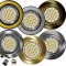 Einbaustrahler DO50 Edelstahl Druckguß, LED 2-6W Eisen incl. GU10-F. mit Klemme Eisen gebürstet LED RICO 6W warm weiss GU10 230V