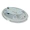 LED Kellerlampe 8W IP54 weiß schwarz oval 4000K 580lm Schiffsarmatur Decken