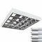 LED Rasterleuchte 4x60cm T8 Anbau Bürolampe Aluraster LED Tube Röhren