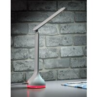 LED Tischleuchte dimmbar Schreibtischlampe Lampe Büro Weiß Flexible Akku RGB