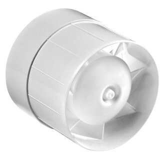 Rohrventilator mit Kugellager Rohrlüfter Kanallüfter WKA  Ø 100 125 150 Timer 125 S- Standard