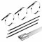 Set 20x Metallkabelbinder Edelstahl 150mm/200mm/520mm 7,9/360mm=0,314EUR/St