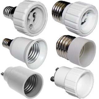 Sockeladapter für Leuchtmittel Adapter E27 E14 GU10  jede Kombination !