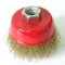 Topfbürste 65mm 100mm Bürste M14 Messing Kegelbürste Rundbürste Winkelschleifer