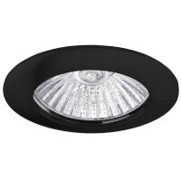 SET Einbaustrahler Deco rund starr LED Eisen weiß Chrom Schwarz Messing inc GU10