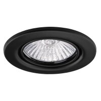 SET Einbaustrahler Mondo schwenkbar LED Eisen Weiß Chrom Schwarz Messing in GU10