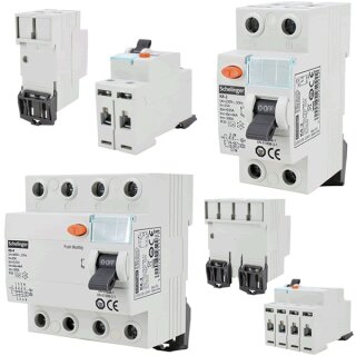 Fehlerstromschutzschalter FI-Schutzschalter TYP:A  2,4-polig; 25A,40A,63A; 30mA