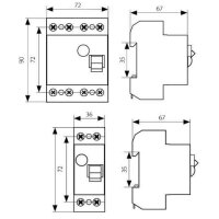 Fehlerstromschutzschalter FI-Schutzschalter TYP:A  2,4-polig; 25A,40A,63A; 30mA