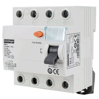 Fehlerstromschutzschalter FI-Schutzschalter TYP:A  4P 40A 30mA