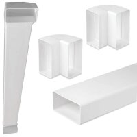 TV Kabelkanal Set | Unterputzkabelkanal, Unsichtbare Kabeldurchführung, Fernseher Kanal, Elektro-Installationsrohr