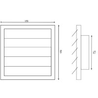 Lüftungsgitter mit Rollade - versch....