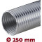 Alu-Flex-Rohr 3 m Flexrohr Ø 250 mm 250mm Alurohr Flexschlauch Schlauch Aluminium Aluflexrohr flexibles Aluminiumrohr Aluflex Hitzebeständig AF